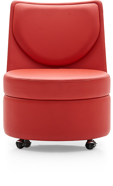 Lounge chair with wheels