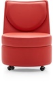 Lounge chair with wheels