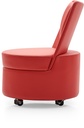 Lounge chair with wheels