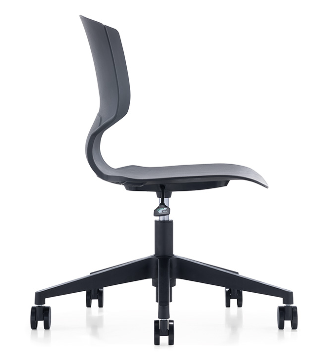 Plastic chair with wheels