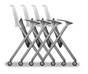 Armchair with wheels