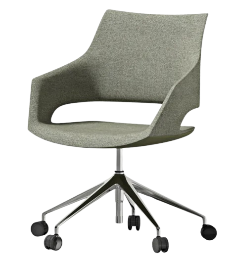 Armchair with wheels