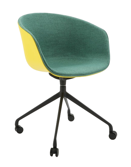 Armchair with wheels