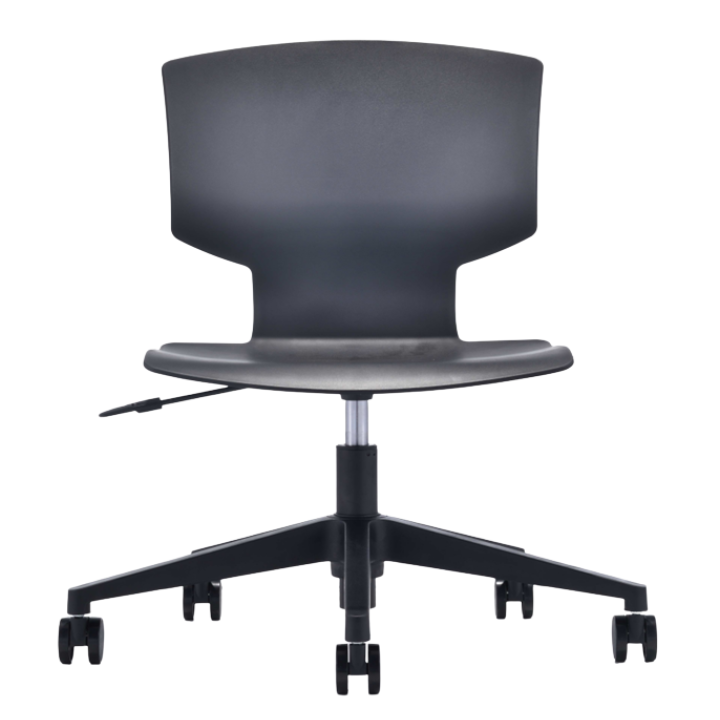 Plastic chair with wheels
