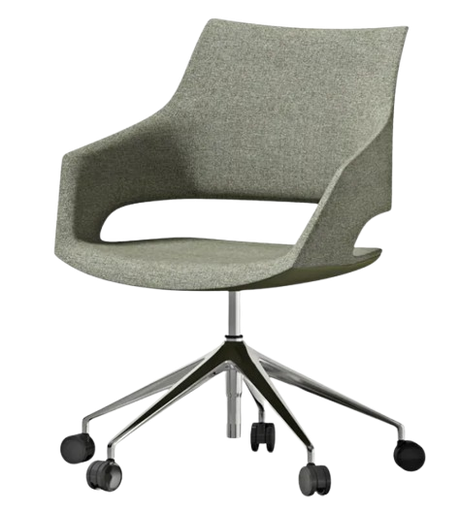 [12100202] Armchair with wheels