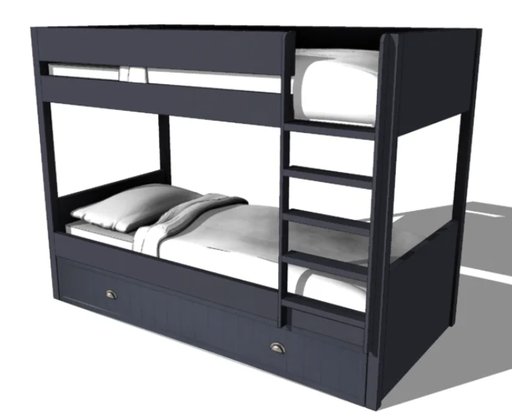 [30300001] Bed box with wheels